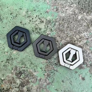 UAG同款磁吸式金屬支架可摺疊360度旋轉指環懶人手機支架桌面追劇