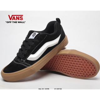 Vans Classics Knu Skool 肥胖版全黑白色生膠底經典麵包鞋土豆鞋休閒帆布鞋