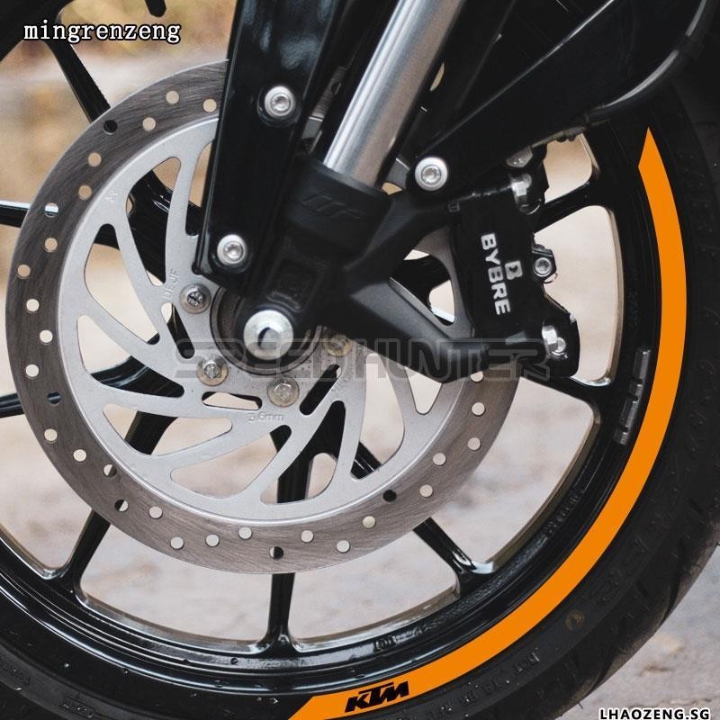 新上市 KTM Duke 200 250 RC390 春風250NK 400反光輪轂輪圈改裝貼紙貼花