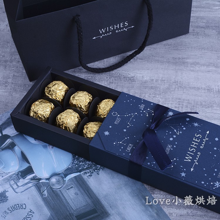【現貨】【巧克力盒】6粒/12粒星座巧克力盒 費列羅包裝盒 手巧餅乾盒 耶誕情人節禮盒