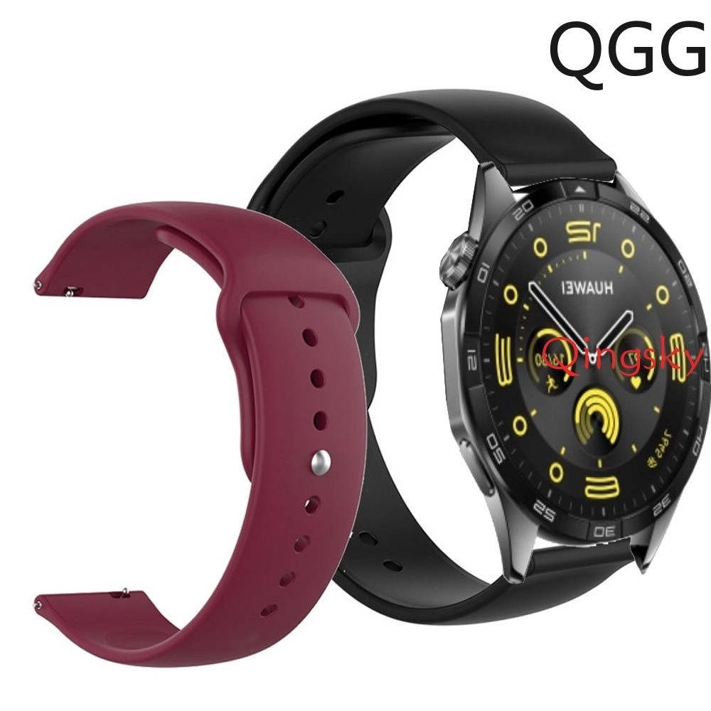 華為手錶 GT 4 錶帶腕帶運動錶帶 GT4 41MM 46MM 軟矽膠替換錶帶