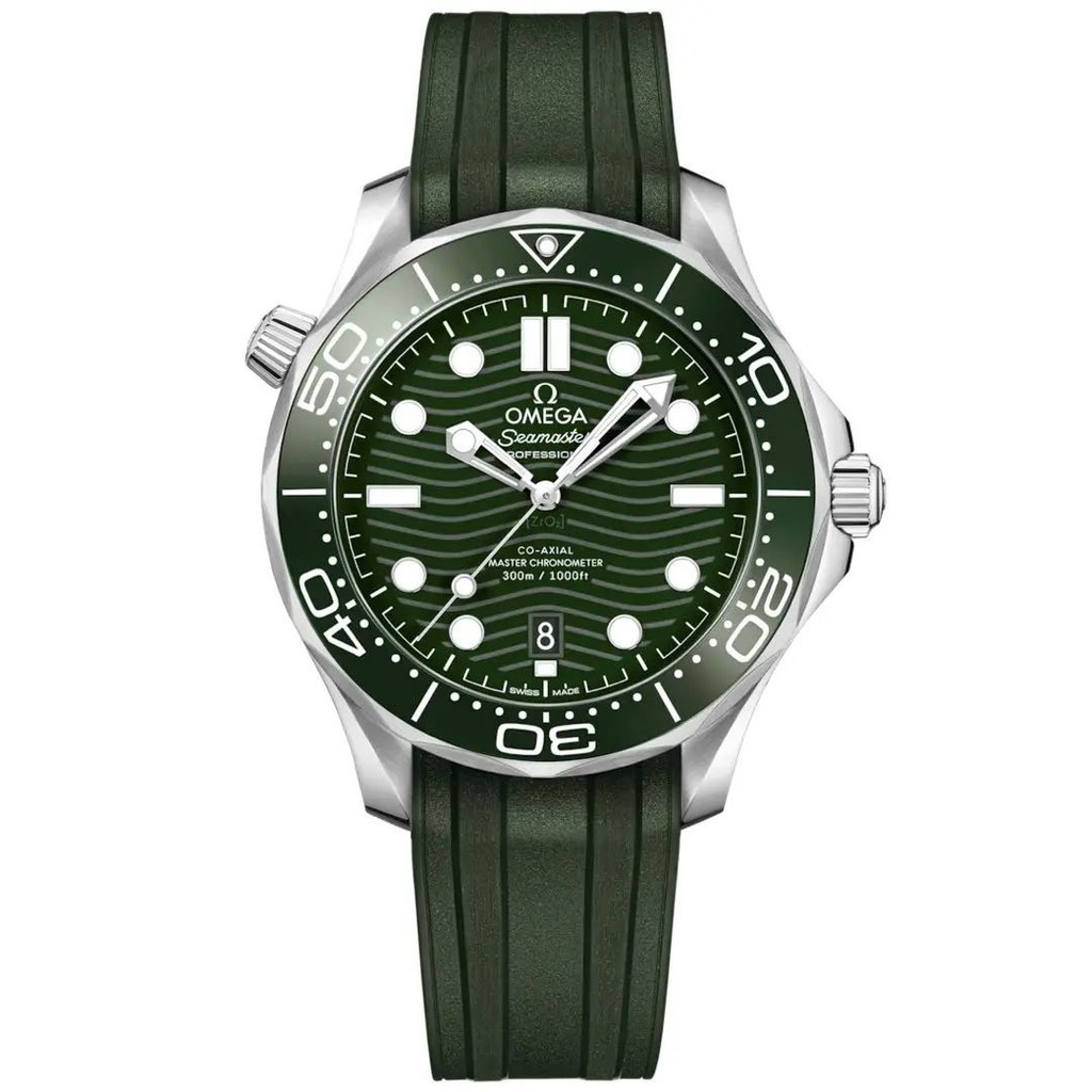 近全新 OMEGA 歐米茄 手錶 SEAMASTER 綠色 日本直送 二手