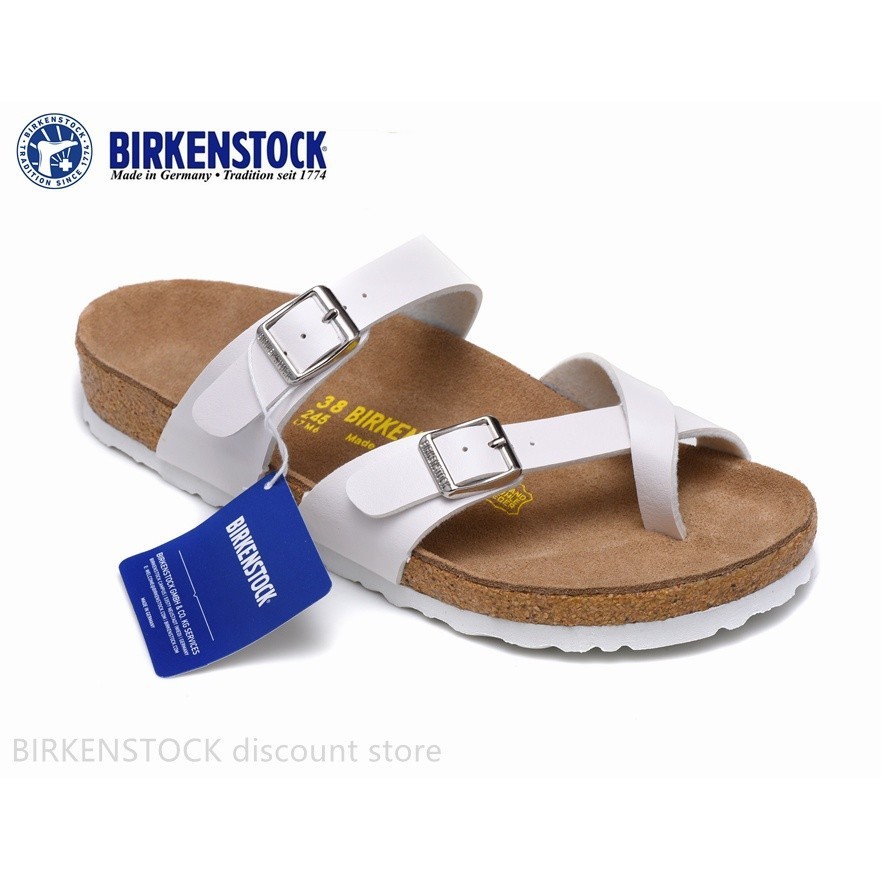 BIRKENSTOCK 勃肯 Mayari 男/女經典軟木白色啞光白底涼鞋拖鞋 34-46