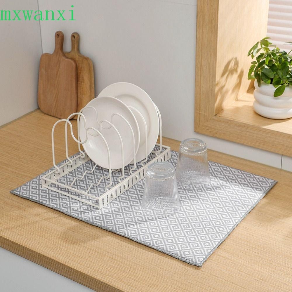 MXWANXI超細纖維盤乾燥墊,絕緣吸收劑排水墊,餐具地毯加厚透氣廚房