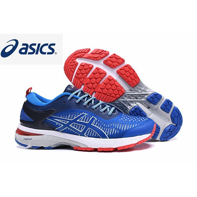 亞瑟士 Asics【現貨】asics gel-Kayano 25 男士穩定減震緩震鞋藍白紅