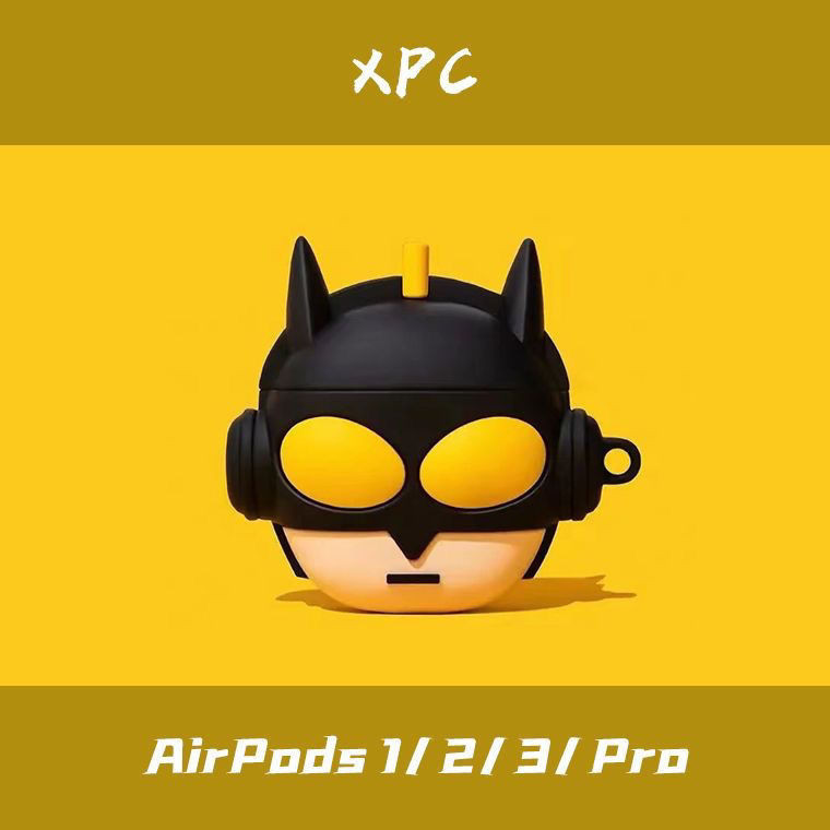 可愛卡通蠟筆小新 AirPods1/2/3/Pro/Pro2 全保護套矽膠套