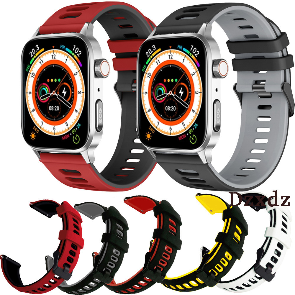 Aolon GT22 智能手錶錶帶適用於 Aolon GT22 智能手錶矽膠錶帶腕帶手鍊配件