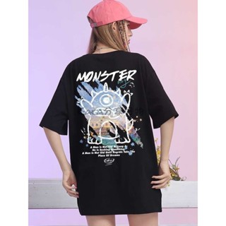 【Kaka】夏季新款多巴胺穿搭印花T恤女 ins潮短袖女裝 純棉寬松短袖上衣 美式復古純棉 shirt 短版上衣 短t