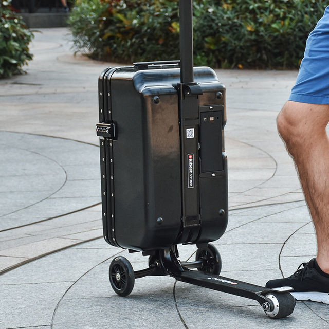 【臺灣專供】智能電動行李箱騎行拉桿箱 電動滑板車網紅拉桿箱旅行登機箱