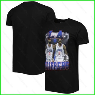 最新 NBA LA Clippers Kawhi Leonard Paul George 球衣短袖運動上衣粉絲版 T 恤
