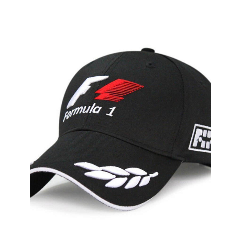 F1賽車帽車迷車隊賽車棒球帽男刺繡遮陽鴨舌帽女禮品麥穗紀念帽子
