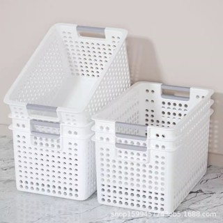 [家具必備] 雜物收納箱收納盒 家用零食玩具置物架 塑料儲物筐宿舍桌面書本整理盒 RA9F