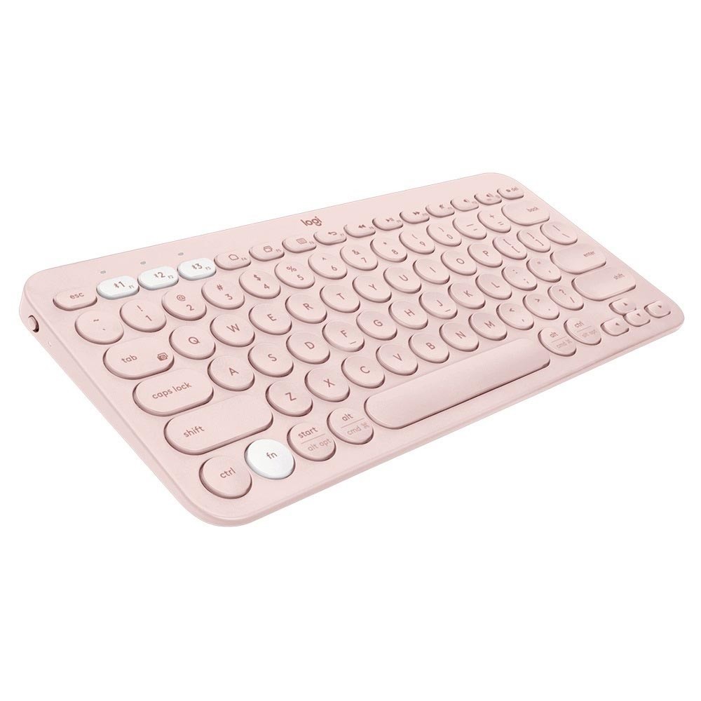 【Logitech 羅技】K380 多工藍芽鍵盤-玫瑰粉