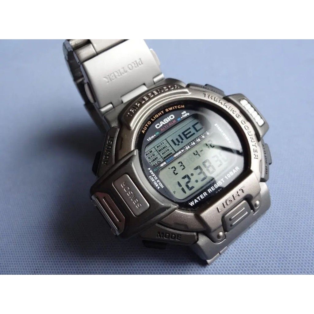 CASIO 手錶 PRO TREK 鈦 設計概念 日本直送 二手