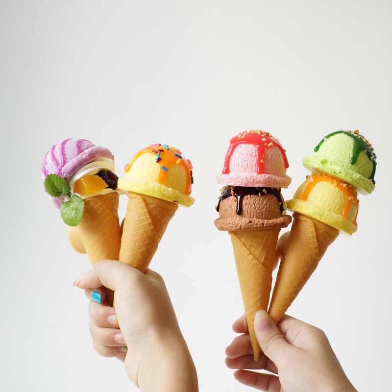 【現貨】【仿真冰淇淋模型】仿真冰淇淋球模型 假食品哈根達斯 冰激凌雪糕球櫃檯擺件裝飾道具