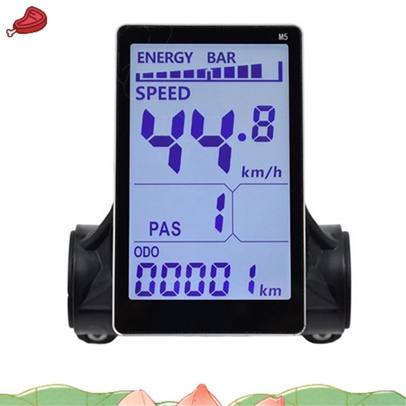 M5 電動自行車 LCD 顯示儀表 24V 36V 48V 60V E 踏板車 LCD 面板屏幕配件適用於山地電動自行車