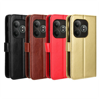適用OPPO Realme GT Neo6 SE手機殼Realme GT 6T翻蓋皮套瘋馬紋卡