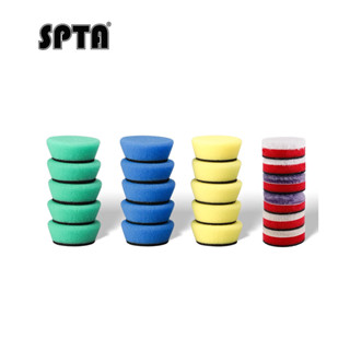 Spta 21 件 1 英寸/2 英寸迷你拋光墊套裝海綿拋光墊和羊毛拋光墊汽車泡沫細節拋光墊套件,用於汽車細節拋光打蠟