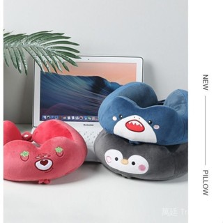 可開發票🎇U型枕可愛卡通動物u形枕午睡便攜旅行枕頭U型靠墊呵護頸椎枕頭