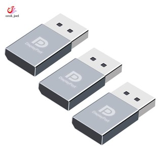 3 件 4K Displayport 虛擬插頭 DP 虛擬顯示 EDID 無頭幽靈模擬器顯示卡騙子 EDID 顯示作弊易於