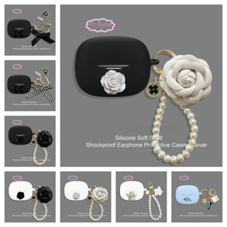 XIAOMI 適用於小米 Redmi Buds 6 Pro/Buds SE 耳機矽膠軟保護山茶花耳機套耳機包草帽熊貓吊墜