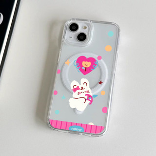 丘比特兔子 磁吸手機殼 Magsafe手機殼 適用 iphone 12 13 14pro 15 16 max