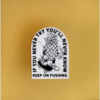 保持 PUSHING-STICKER 美學筆記本電腦圖形貼紙防水 HP 配件圖案頭盔