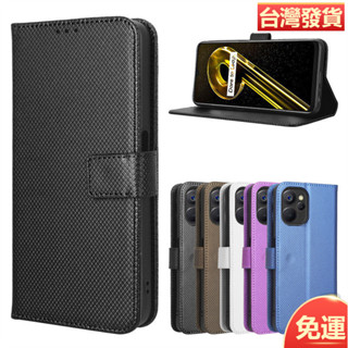 適用OPPO Realme 10T 5G手機皮套Realme 9i 5G手機殼翻蓋鑽石紋卡