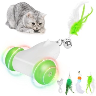 Atuban Cat Toys Interactive for Indoor Cats, 帶變色 LED 燈輪的智能貓鼠