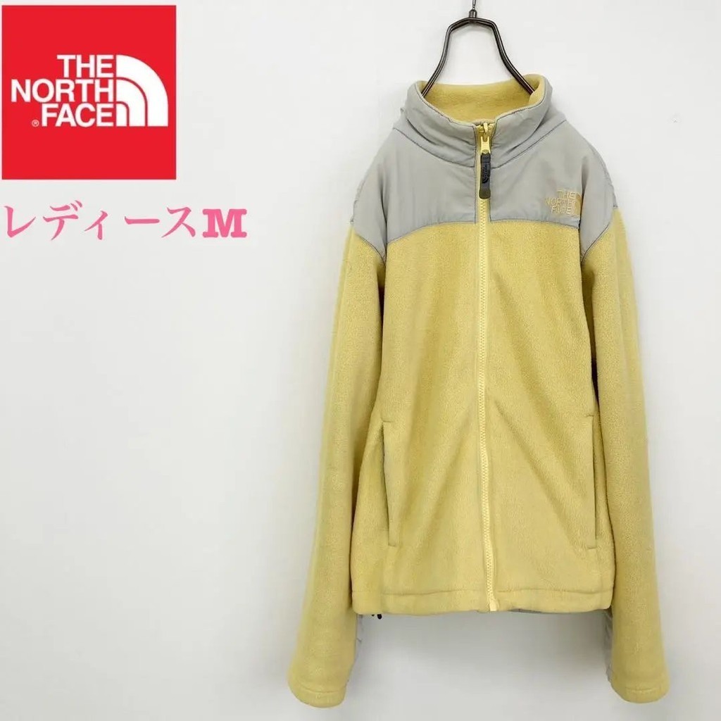 THE NORTH FACE 北面 夾克外套 毛絨外套 黃色 女裝 日本直送 二手