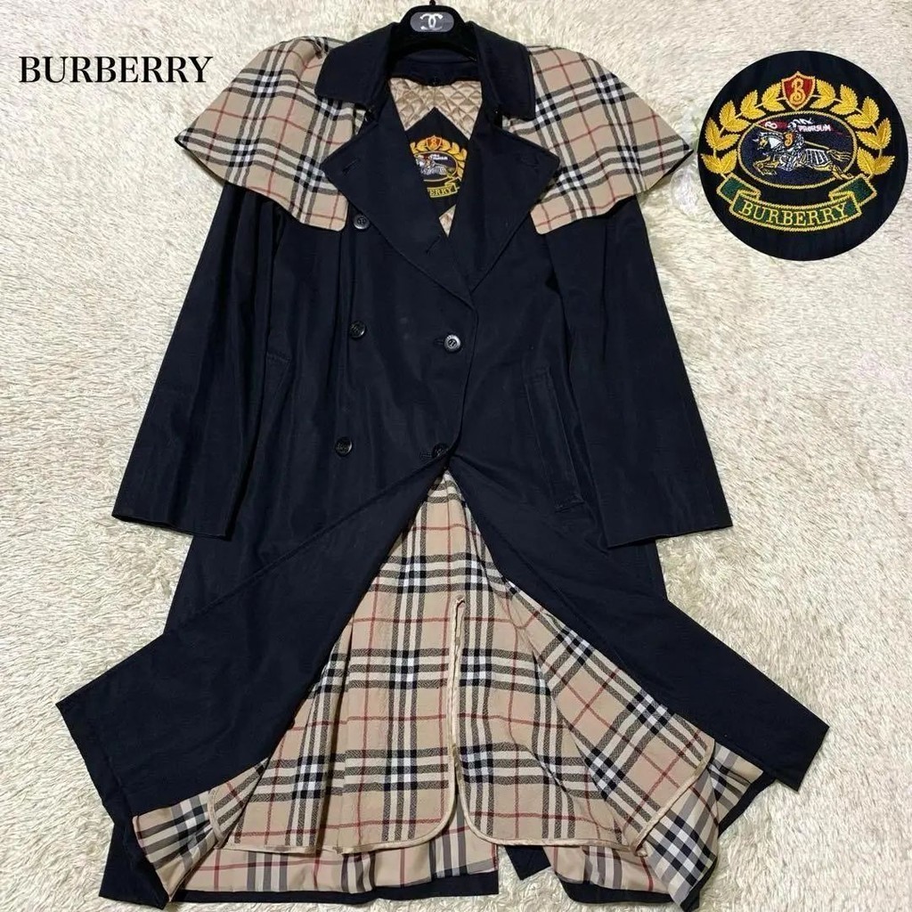 Burberry 博柏利 長版風衣 大衣 標題 日本直送 二手