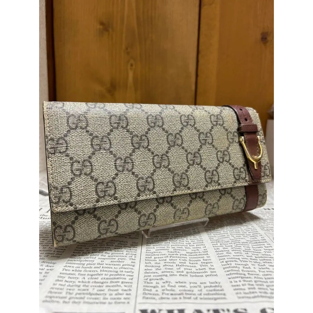 GUCCI 古馳 錢包 長夾 309760 GG Supreme mercari 日本直送 二手