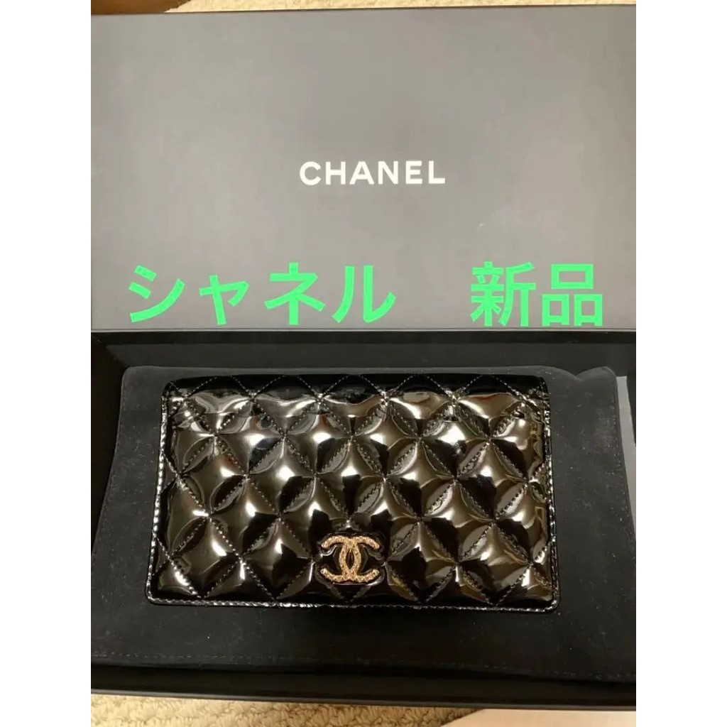 近全新 CHANEL 香奈兒 錢包 長夾 漆皮 日本直送 二手