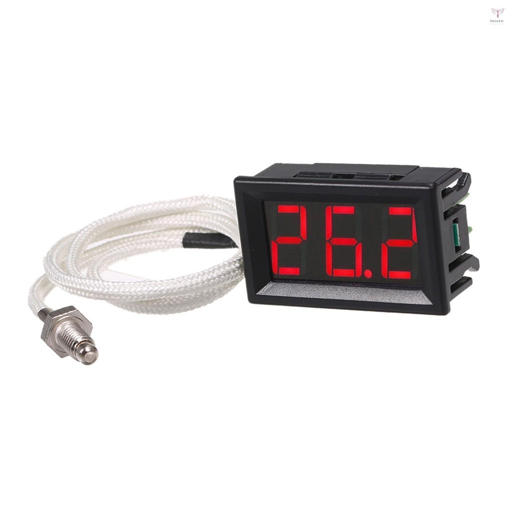 Xh-b310工業數字溫度計12v溫度計k型m6熱電偶測試儀-30~800°C 帶 LED 顯示屏的高精度熱像儀
