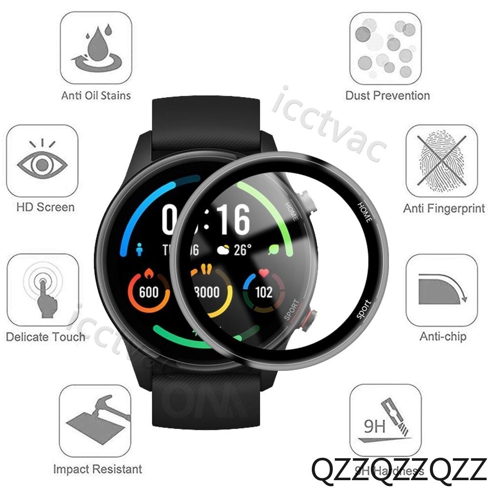 小米手錶 S1 active 保護膜 運動版智能手錶螢幕保護膜的3D彎曲邊緣全軟保護膜蓋小米color 運動版保護膜