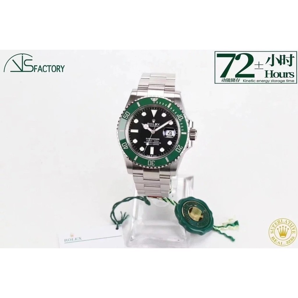 Love-VS2020新款41mm殼型搭載VS3235機芯72小時動能男士自動機械手錶鋼帶手錶綠