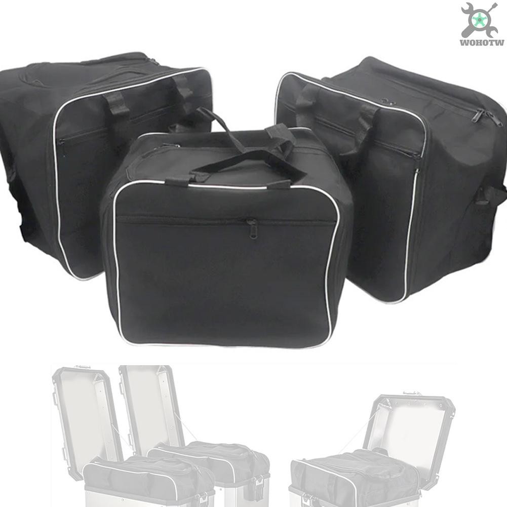 Wohotw 3 件套摩托車行李內袋可擴展側箱馱包馬鞍包防水單肩包兼容 R1200GS