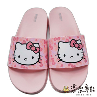台灣製三麗鷗親子拖鞋-粉色 另有黑色 親子鞋 台灣製親子鞋 Hello kitty鞋 親子拖鞋 K067-1 樂樂童鞋