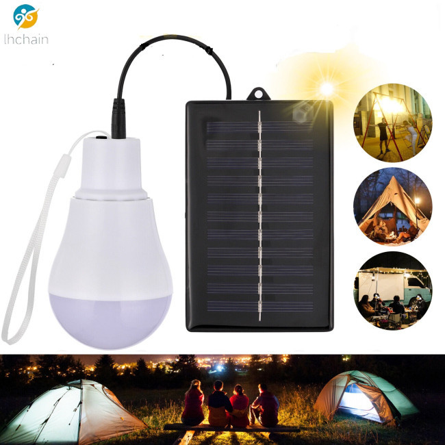 大儲蓄!! 戶外野營 Led 燈泡太陽能電池板供電的戶外室內高亮度帳篷燈
