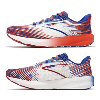 Brooks 慢跑鞋 Launch 10 女鞋 白 紅藍 發射系列 奔跑美國限定款 [ACS] 1203981B154