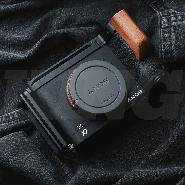 相機配件 原創於索尼A7CII木質手柄L形豎拍板可拆豎拍A7CR通用 相機配件手感絲滑