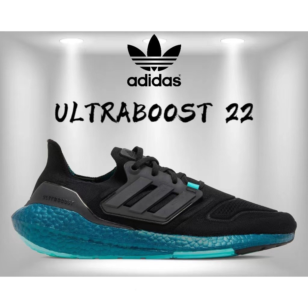 愛迪達 (現貨) Adidas Ultraboost 22' black mint rush' 男/女跑鞋男女通用慢跑鞋