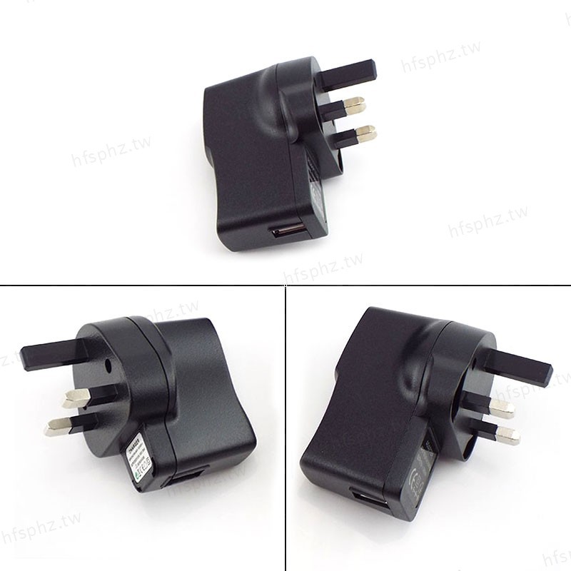 英國插頭 3pin 100V-240V AC 轉 USB 端口 DC 電源 5V 1A 2A 3A 適配器充電器充電 T