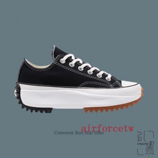 CONVERSE RUN STAR HIKE LOW 低筒 黑色 情侶 男女 168816C【Insane-21】