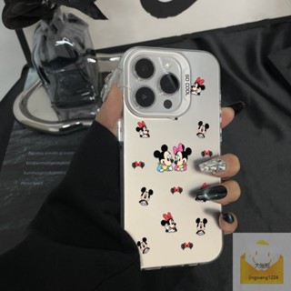 卡通 鏡頭保護 彩銀手機殼 iPhone15 Pro 滿屏米妮米奇 適用於蘋果14 13 12 11 XR防摔保護套