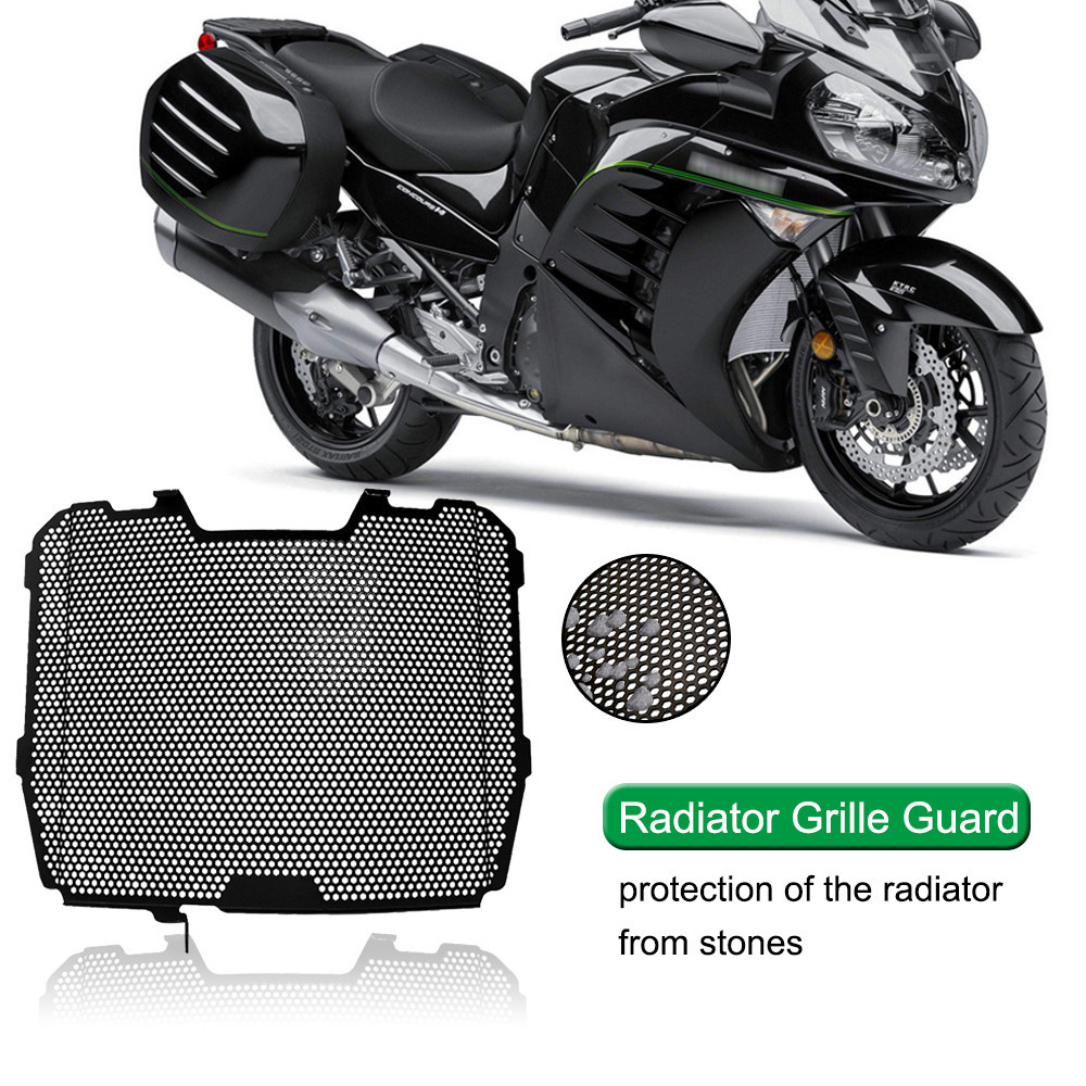 適用於摩托車配件散熱器格柵護罩保護 GTR1400 CONCOURS 14 ABS ZG1400 Ninja ZX-14