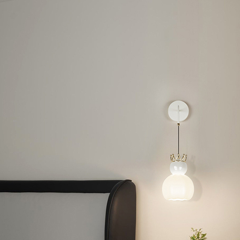 臥室床頭小吊燈現代簡約客廳沙發背景牆壁燈新款奶油風吊線燈具
