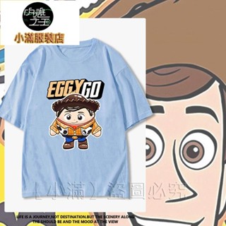 現貨15色【小滿】親子裝 兒童純棉短袖上衣 蛋仔派對聯名玩具總動員T恤夏季巴斯光年胡迪周邊寬鬆卡通童裝