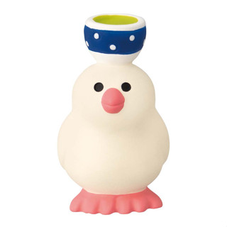 日本 DECOLE Concombre 福茶園公仔/ 茶杯文鳥 eslite誠品