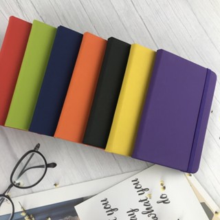 臺灣出貨#空白頁pu皮硬殻綁帶大號A5筆記本a6迷你便攜diy手帳高顔值記事insyuxuansbc